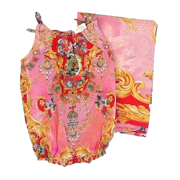 Milla by Camilla Other - Milla by Camilla Girls Pink Floral Romper size: 6-12 Months